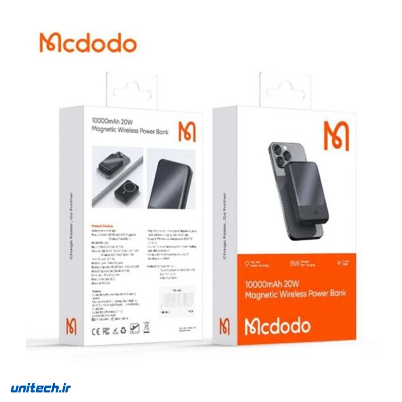 پاوربانک 20 وات مک دودو مدل MC426 ظرفیت 10000 میلی آمپر ساعت6